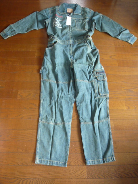 Snap-onスナップオン 刺繍デニムつなぎ オールインワン スナップオン SNAP-ON デニムオールインワン つなぎ ロゴ 刺繍 LL