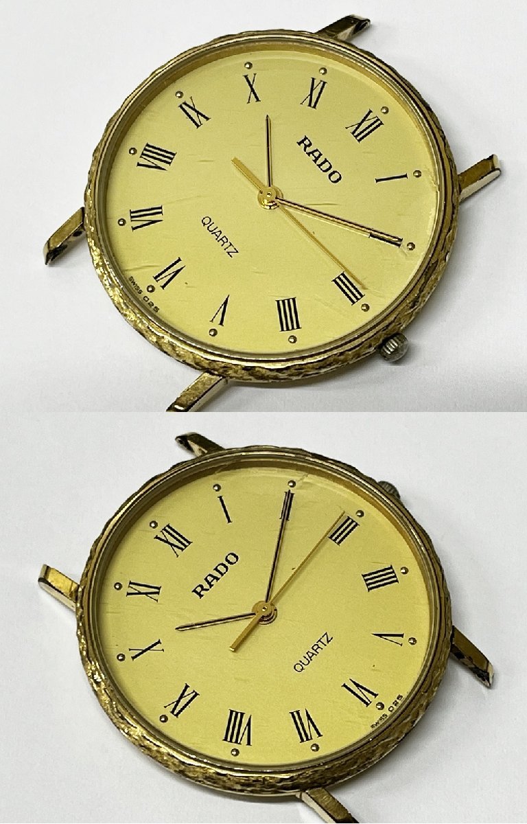 【完売】  RADO ラドー メンズウォッチ 110.5338 クォーツ ゴールドxブラック 時計