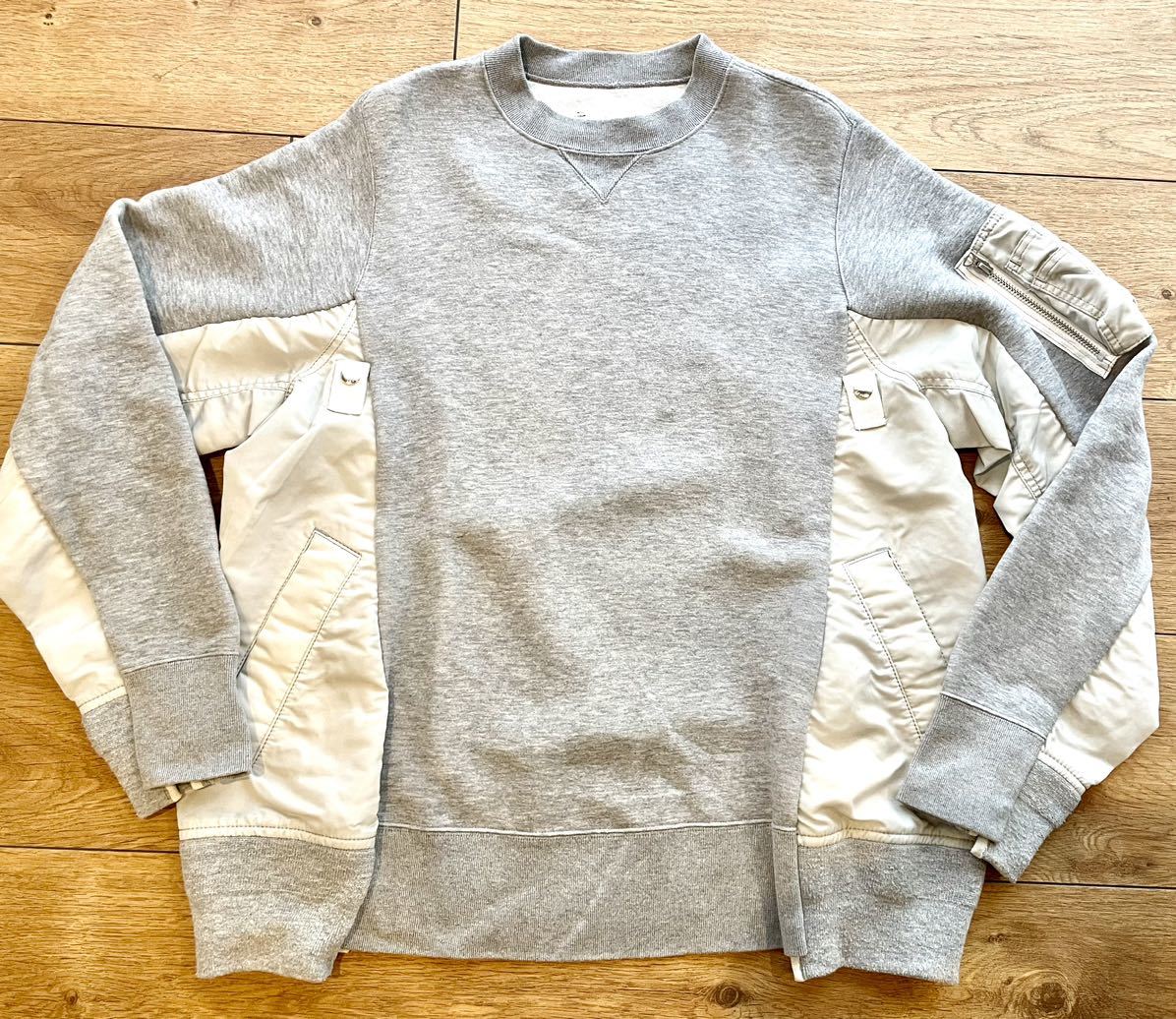 sacai 4779 ma-1 スウェットドレス ワンピース 