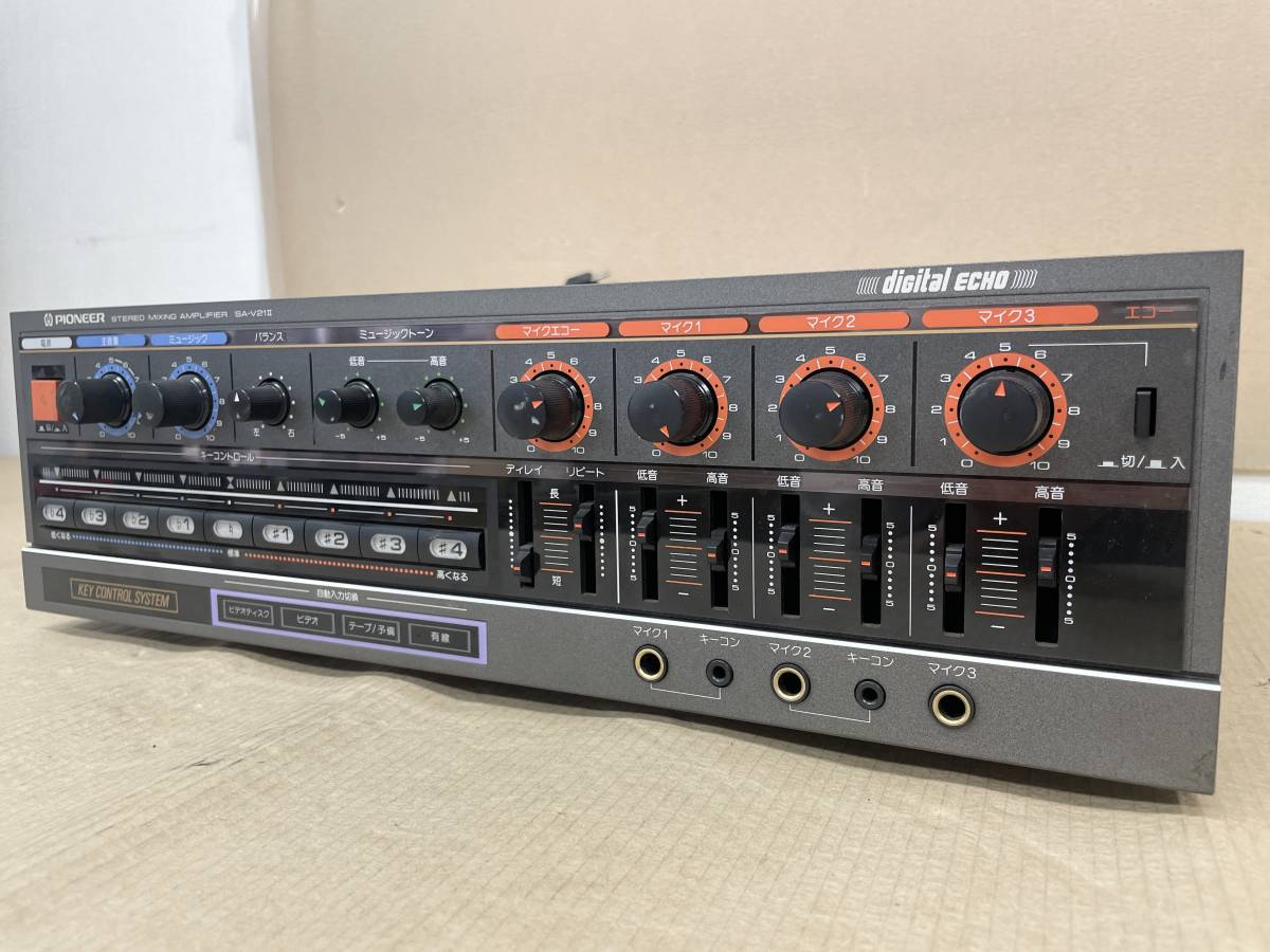 希少✨Pioneer パイオニア カラオケアンプ SA-V21II 動作OK ☆PIONEER SA-V21II カラオケアンプ (全体的に状態が悪い】ホ