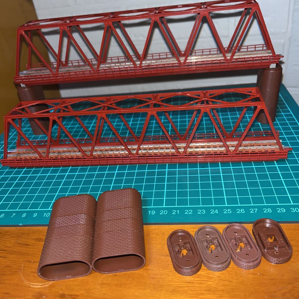 カーブトラス鉄橋 Nゲージ R481-30° 3セット Nゲージ 鉄橋 2個 n