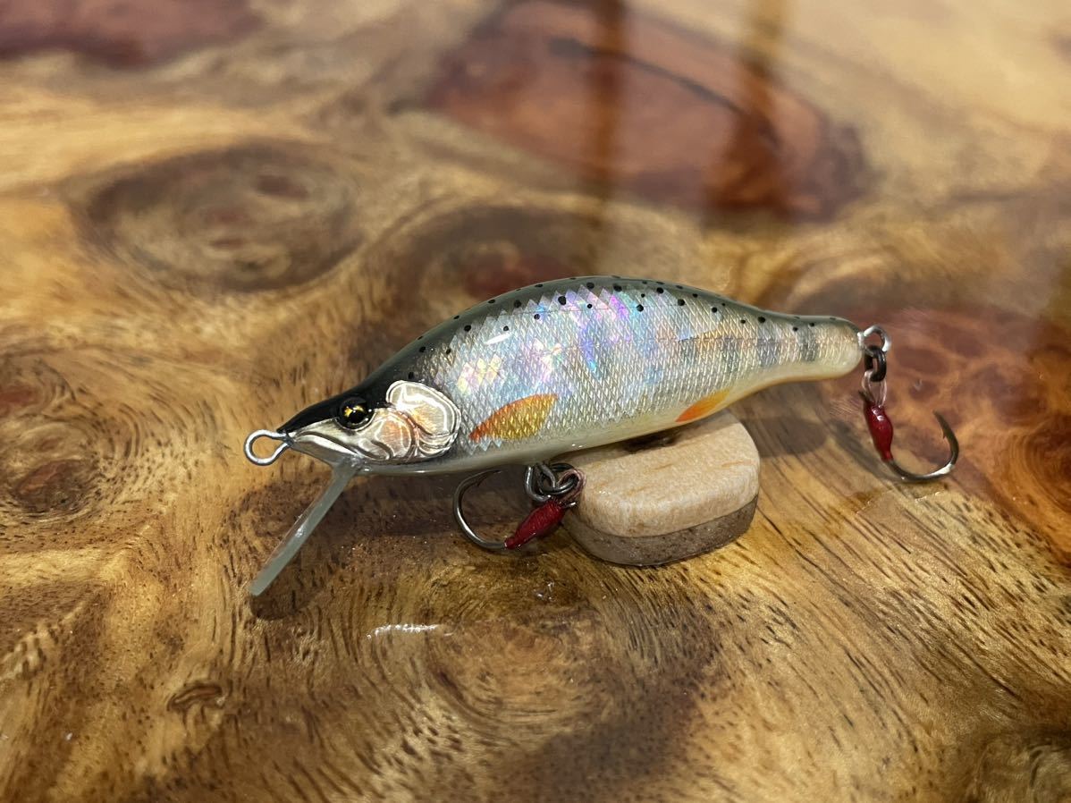 ducks ハンドメイドミノー　アワビ貼り　新品 T.C.G Handmade Lures 45s No.15 ハンドメイドミノー アワビ貼り