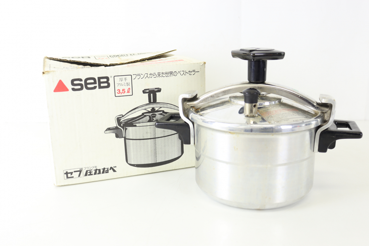 SEB 圧力鍋 6L アルミ製 未使用品 SEB セブ フランス製 圧力鍋 圧力なべ 厚手アルミ製 6L - メルカリ