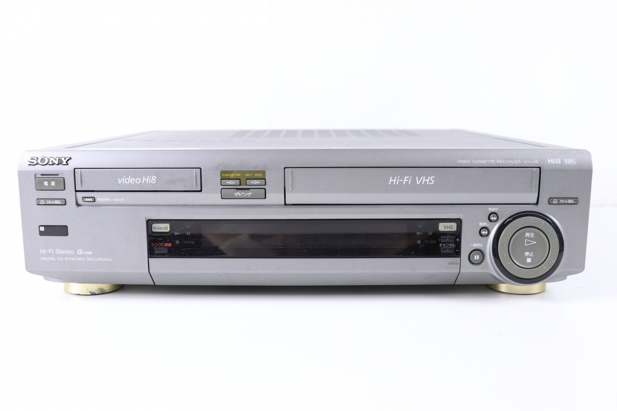 【やや傷や汚れあり】【再生OK】SONY WVH5 ソニー 一体型 8mm ビデオデッキ Wデッキ HiFi VHS 1998年製