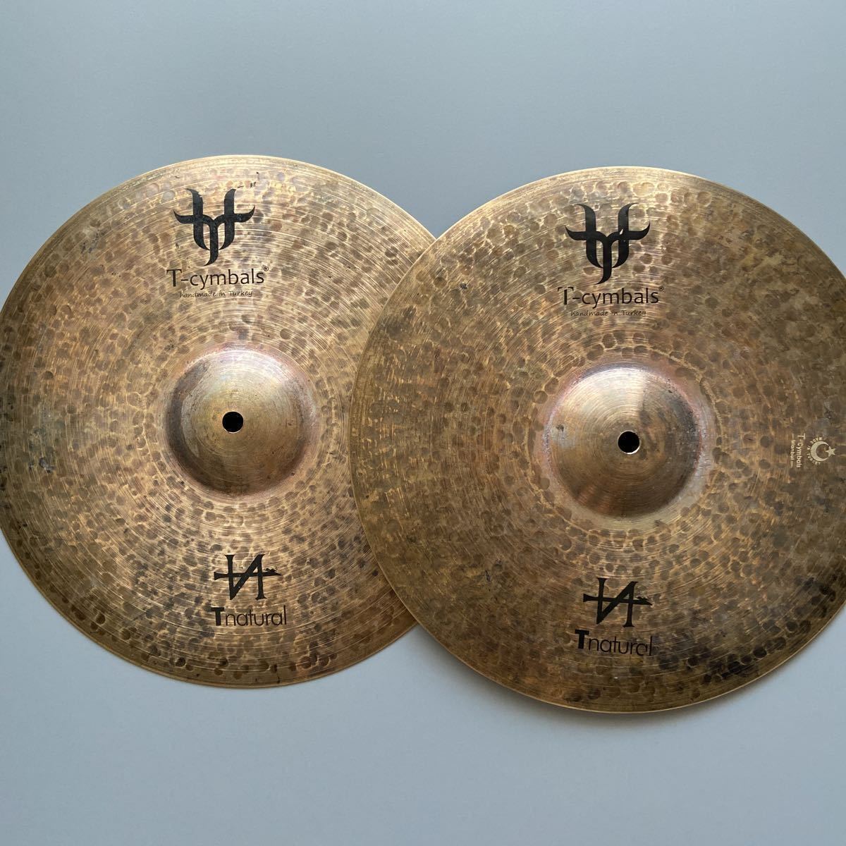 【目立った傷や汚れなし】Tcymbals Tnatural hihat 14インチハイハットTop + Bottomセットの落札情報詳細