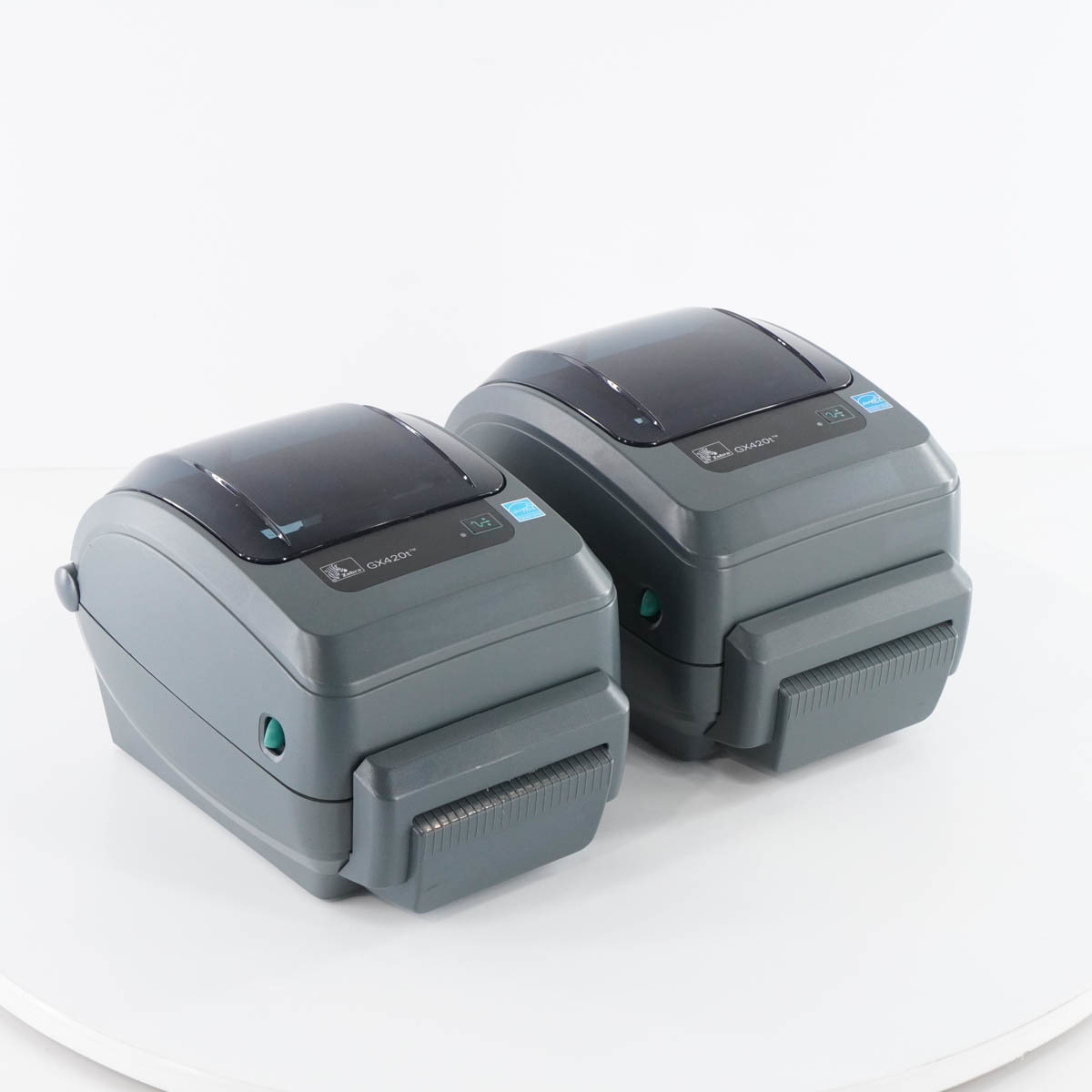 【やや傷や汚れあり】[JB] 現状販売 2台セット GX420t Zebra ゼブラ ラベルプリンター バーコードプリンター[05346