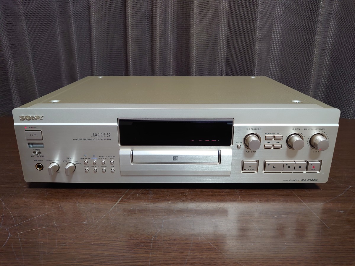 SONY MDS-JA22ES MDレコーダー ジャンク SONY ソニー MDS-JA22ES MDデッキ 通電 ジャンク 要修理