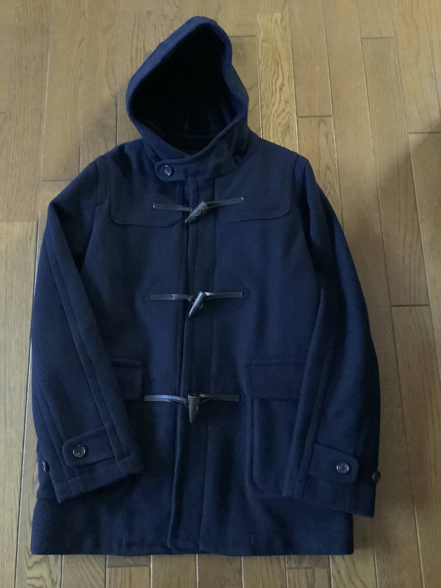 BEAMS ダッフルコート ネイビー 美品（ヘリンボーン ダッフル