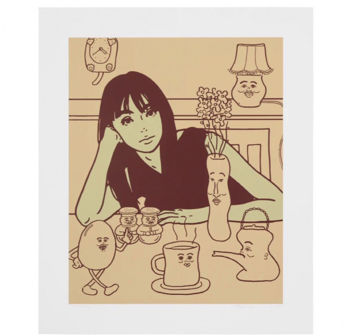 KYNE NONCHELEEE 緒方数馬 Untitled シルクスクリーン