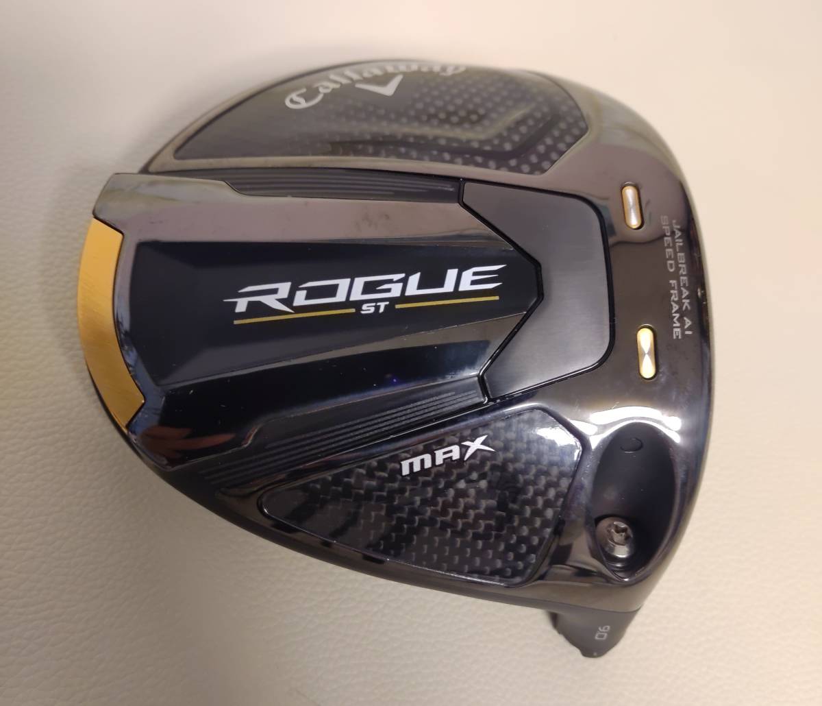 キャロウェイ ローグST MAX 9.0° ヘッドのみ ヘッドカバー付き（やや傷  