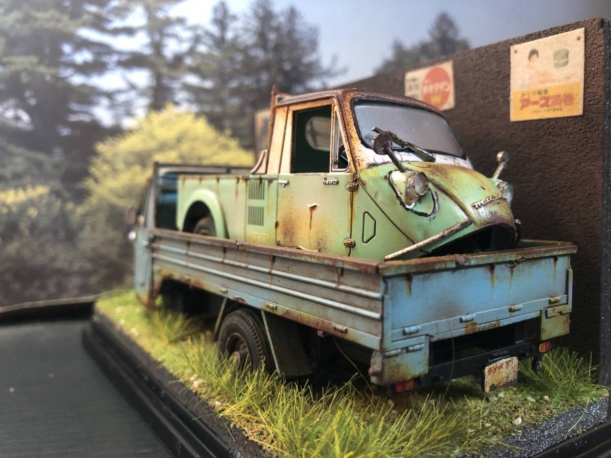 未使用に近い】昭和レトロな風景 1/32 ダイハツ CM10T マツダ