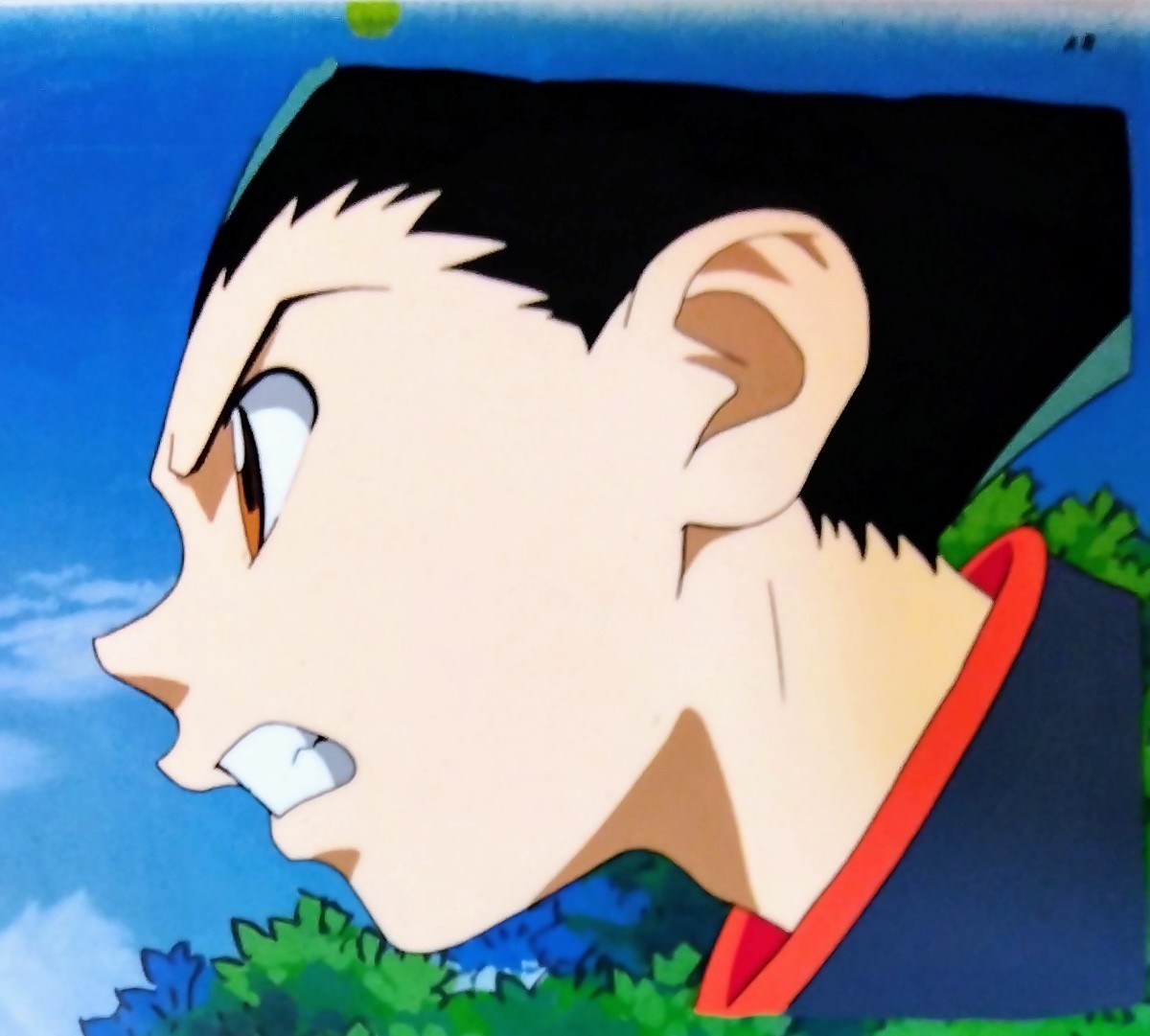 やや傷や汚れあり】HUNTER×HUNTER,ゴン横顔アップ(少年ジャンプ冨樫