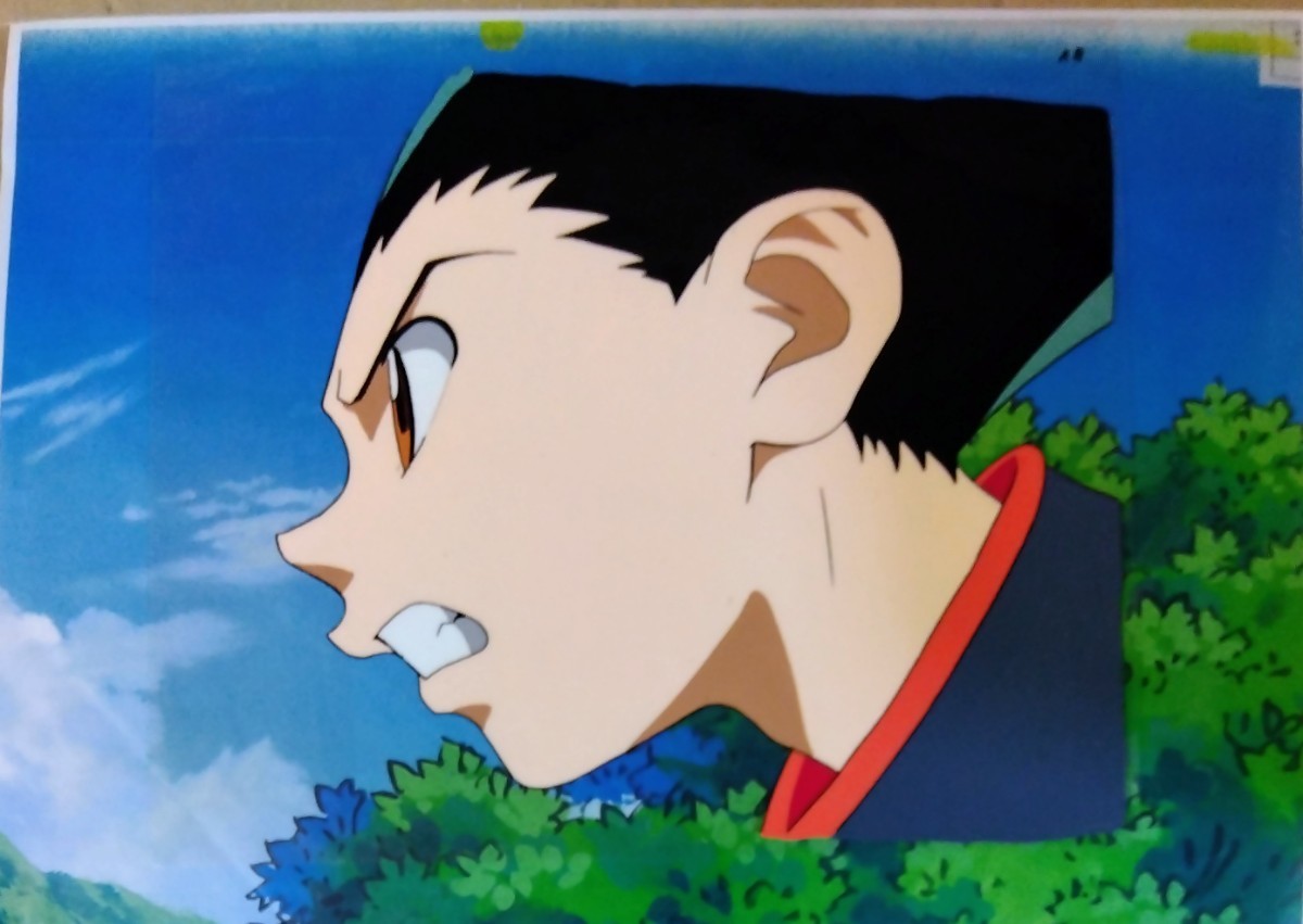 やや傷や汚れあり】HUNTER×HUNTER,ゴン横顔アップ(少年ジャンプ冨樫
