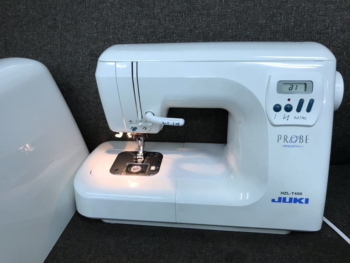 JUKI HZL-010N jureve 刺しゅうミシン☆自動糸切 整備調整済（やや傷や 
