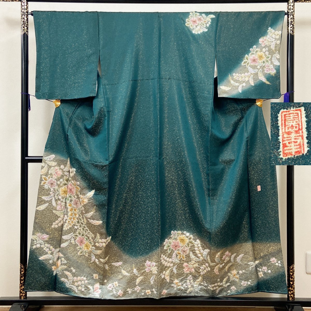桐屋 翠山工房 絞り 金彩 金通し 夢幻辻ヶ花 訪問着 未使用品