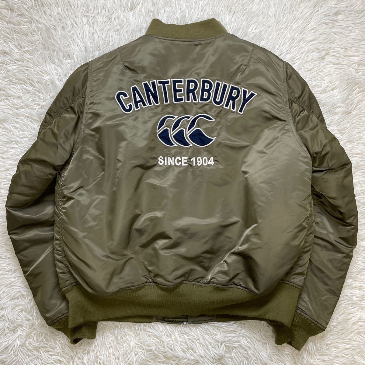 Canterbury カンタベリー フライトジャケット オリーブma-1 ma1