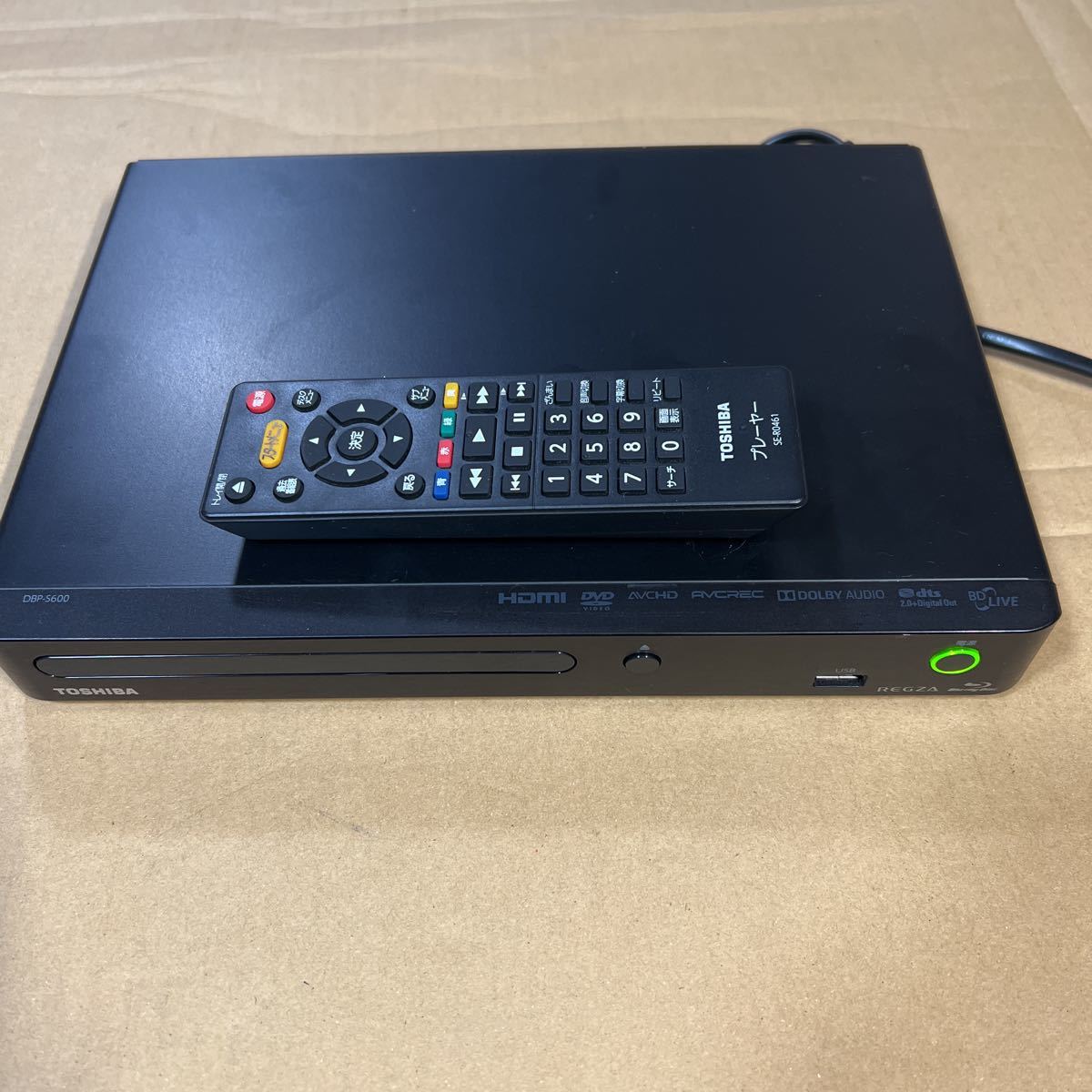 【傷や汚れあり】TOSHIBA 東芝 Bluray Disc / DVD Player DBPS600 リモコン付属 ブルーレイ/DVD