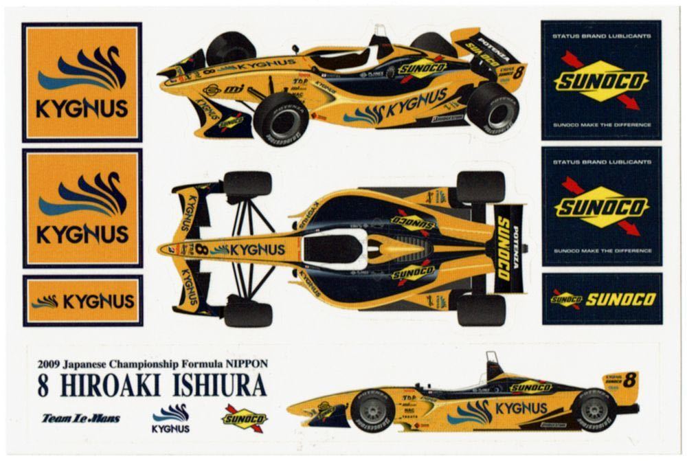 未使用に近い】ステッカー フォーミュラ・ニッポン 2009年 チーム