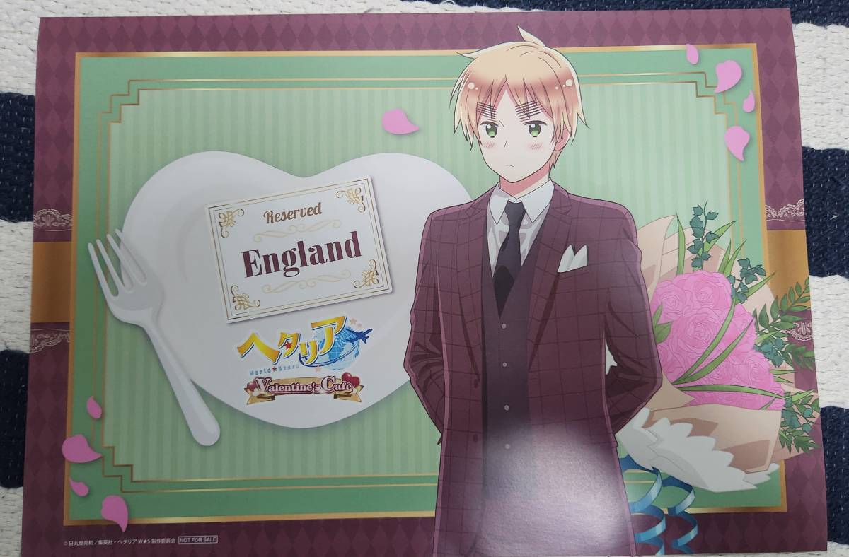 即購入⭕️ ヘタリア AMO CAFE 特典 ランチョンマット イギリス 英 未使用に近い】ヘタリア AMOCAFE カフェ 特典 ランチョンマット