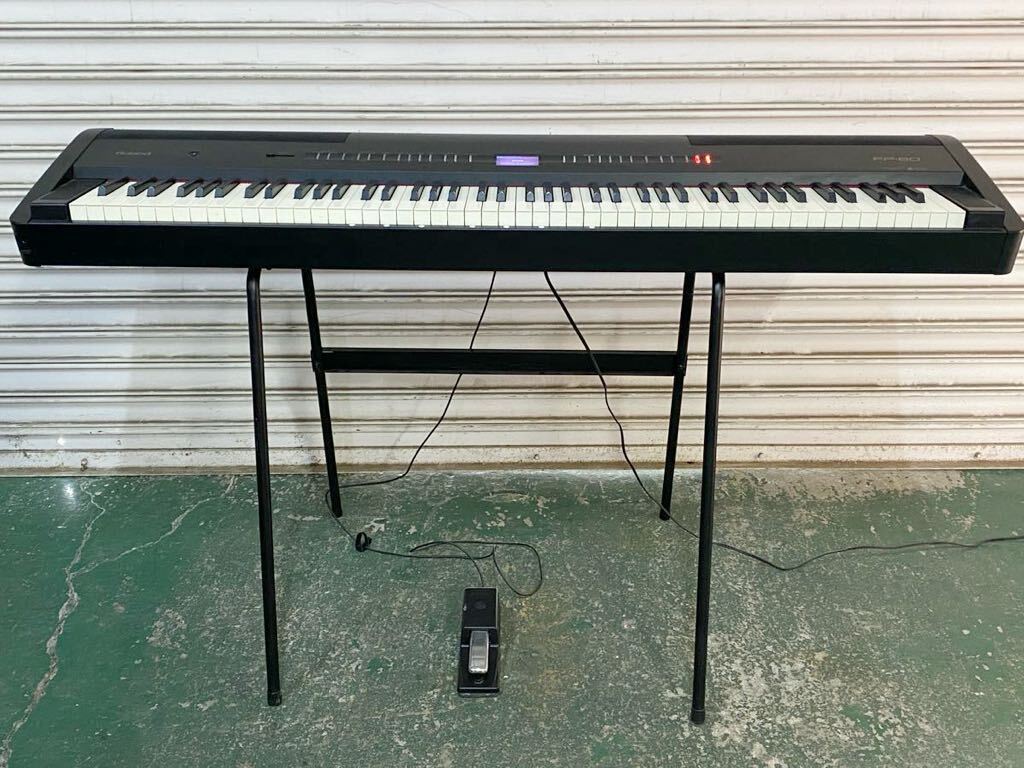 【目立った傷や汚れなし】サ6380M★Roland ローランド FP80BK 電子ピアノ 88鍵 2016年製★の落札情報詳細