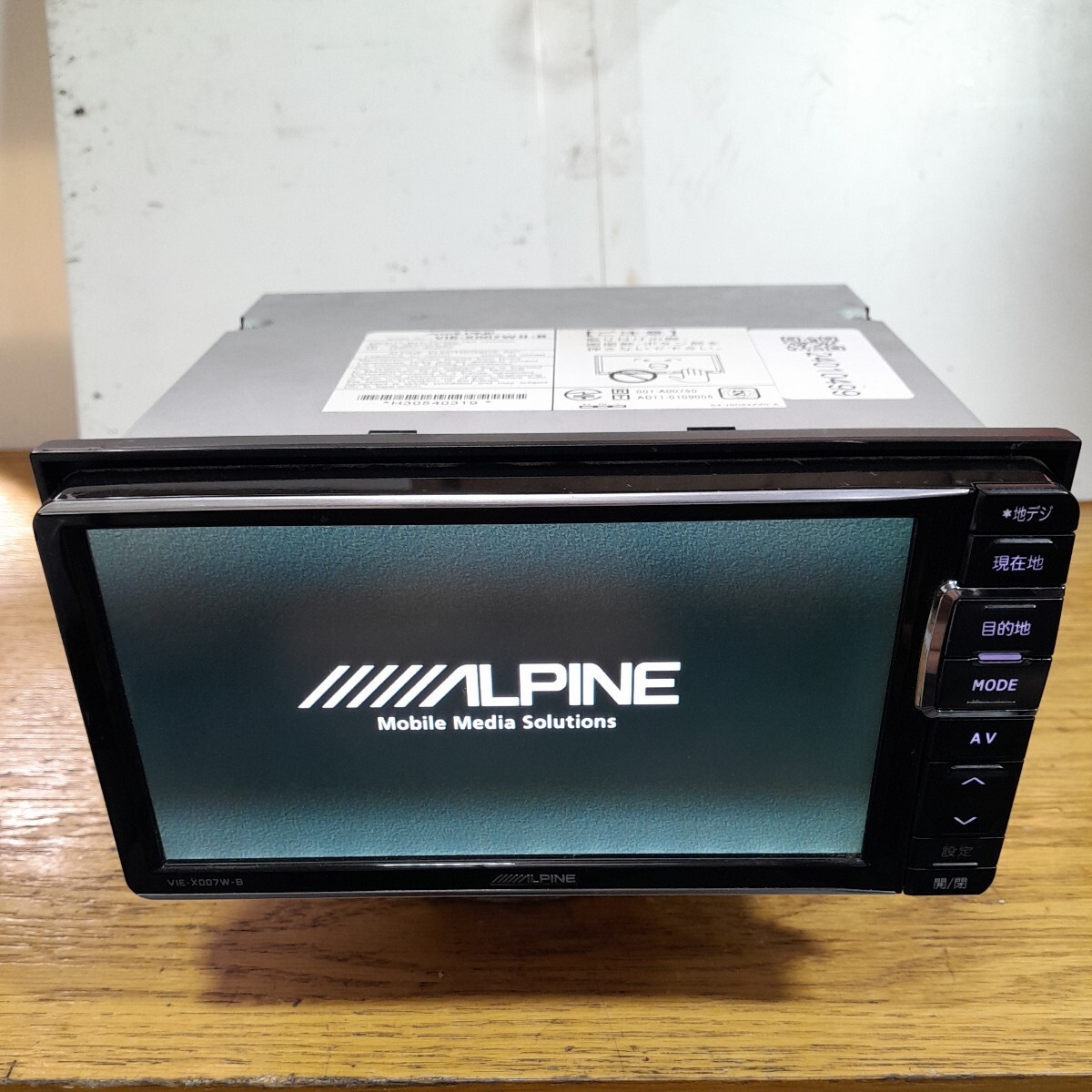 ALPINE VIE-X007WⅡ-B アルパイン カーナビ ジャンク品 ALPINE VIE