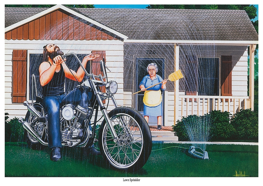 David Mann ハーレー イージーライダー ビンテージ 掛け時計 David Mann ハーレー イージーライダー ビンテージ 掛け時計