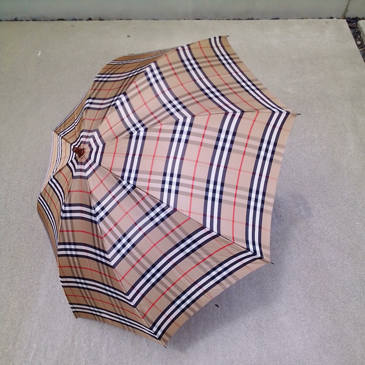 Burberry's バーバリーズ ノバチェック 雨具 ベージュ 傘 ロング