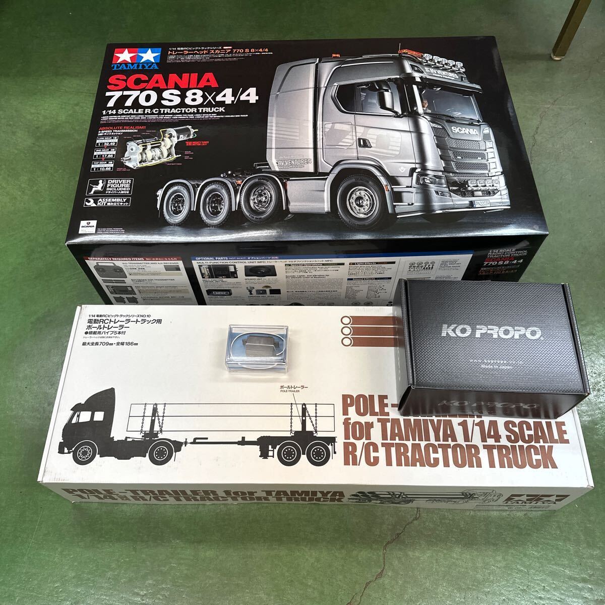 タミヤ1/14 スカニアR620 ポールトレーラーセット タミヤ トレーラー 1