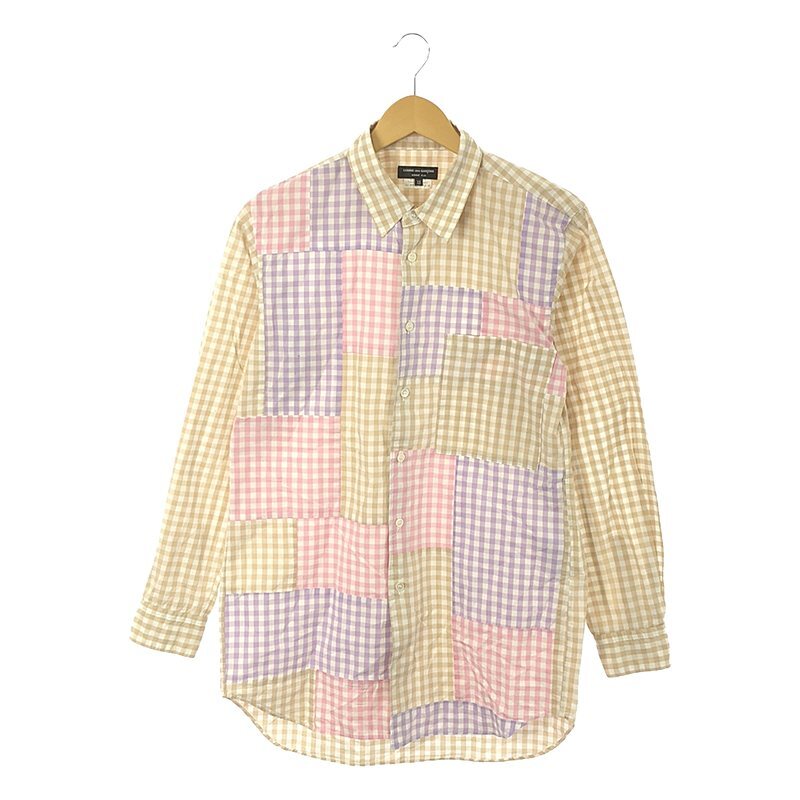 希少 美品 16年製 コムデギャルソン オムドゥ 切替 ギンガム 希少 美品 16年製 コムデギャルソン オムドゥ 切替 ギンガム