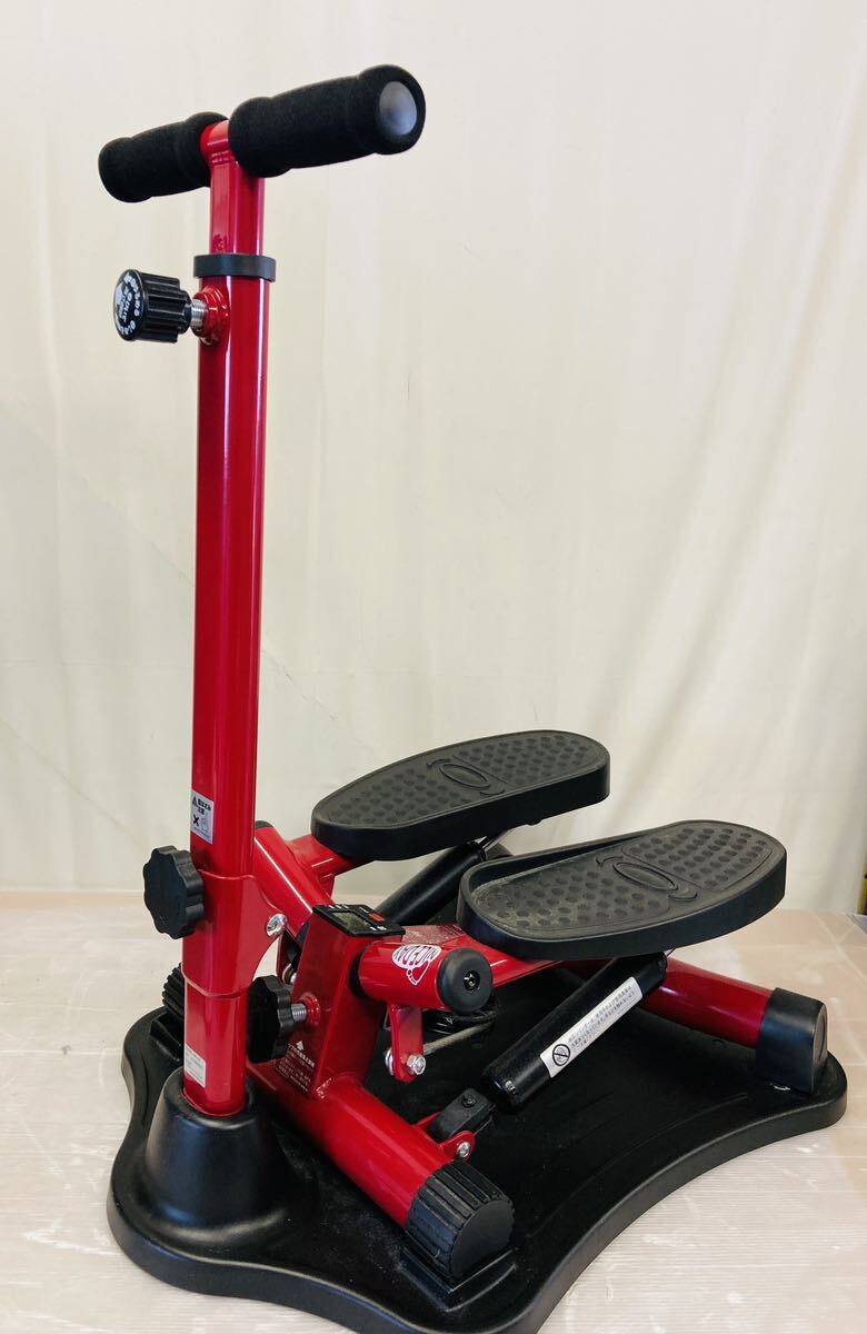 健康ステッパー　ナイスデイ　レッド、　専用ハンドル　レッド 楽天市場】Shop Japan ショップジャパン フィットネスマシン付属