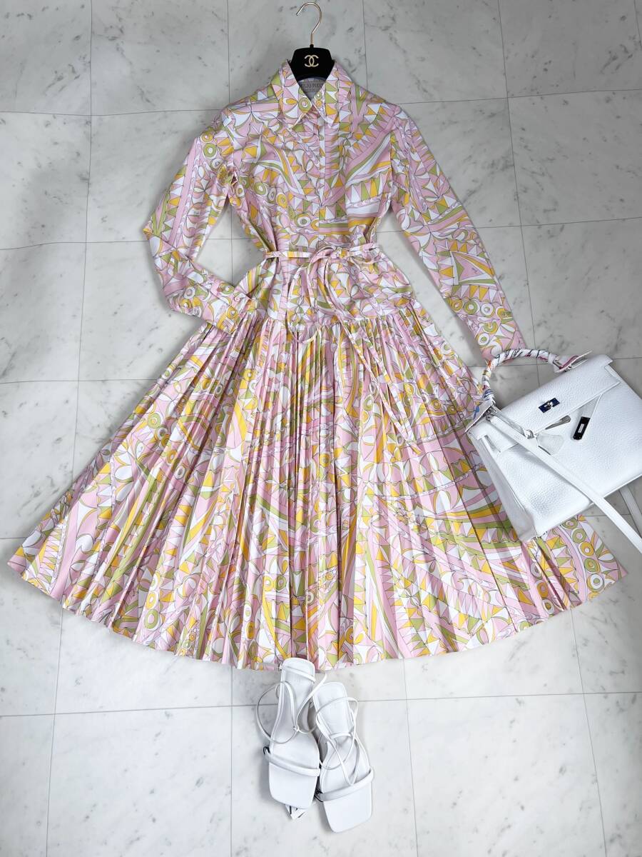☆エミリオプッチ☆美プリーツロゴ入りワンピース/カットソー