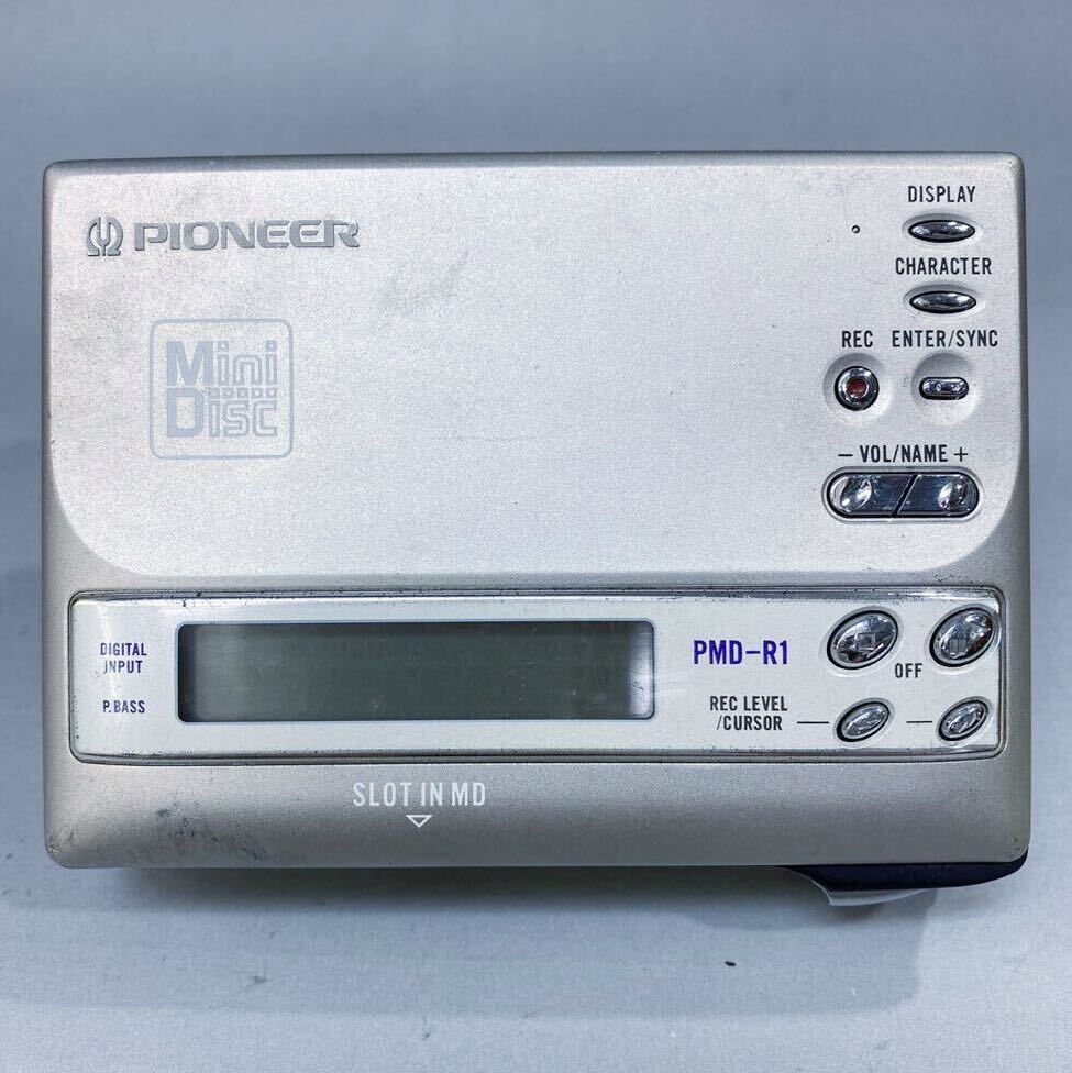 ジャンク】PIONEER パイオニア ポータブルMDレコーダー PMD-R1 シルバー