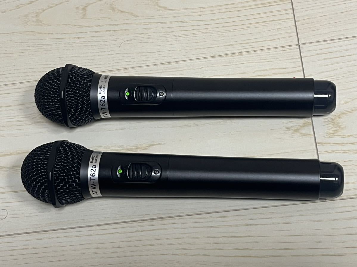 Audio Technica ATW-T62 800MHz帯ワイヤレマイク2本 楽天市場