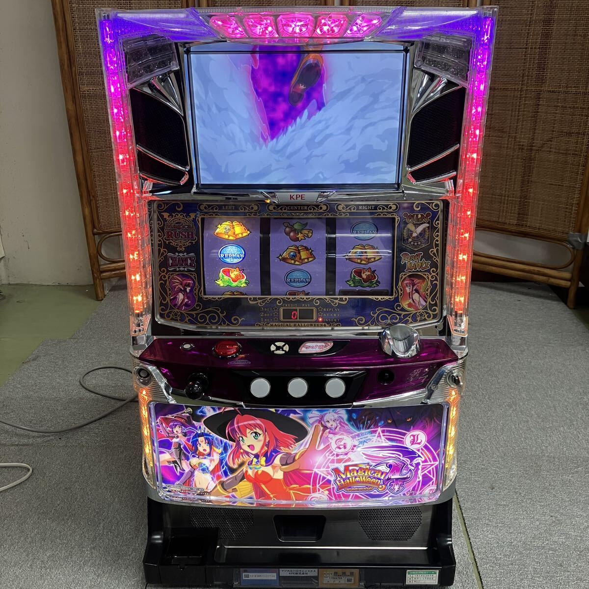 マジカルハロウィン5 スロット実機コイン不要機セット スロット実機 