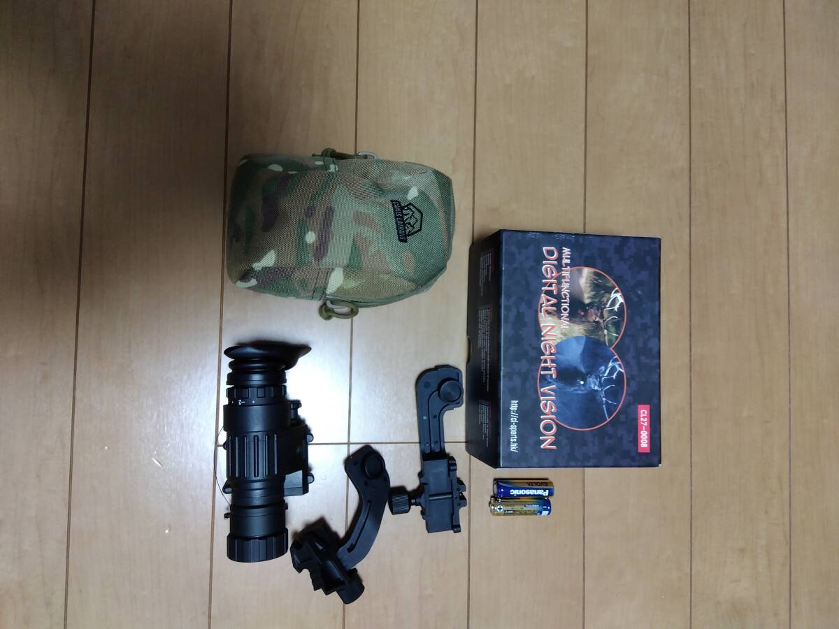 PVS31 デジタルナイトビジョン 実動 IRバッテリーボックス対応 四角