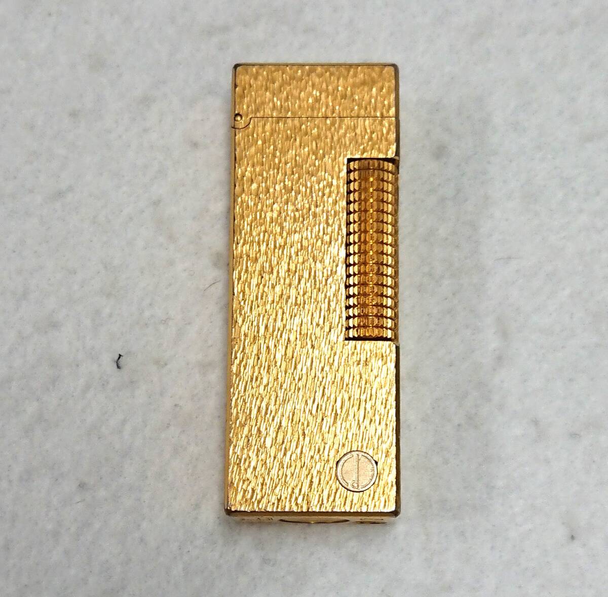 dunhill ダンヒル ライター シグネチャー ロゴ ゴールド 着火