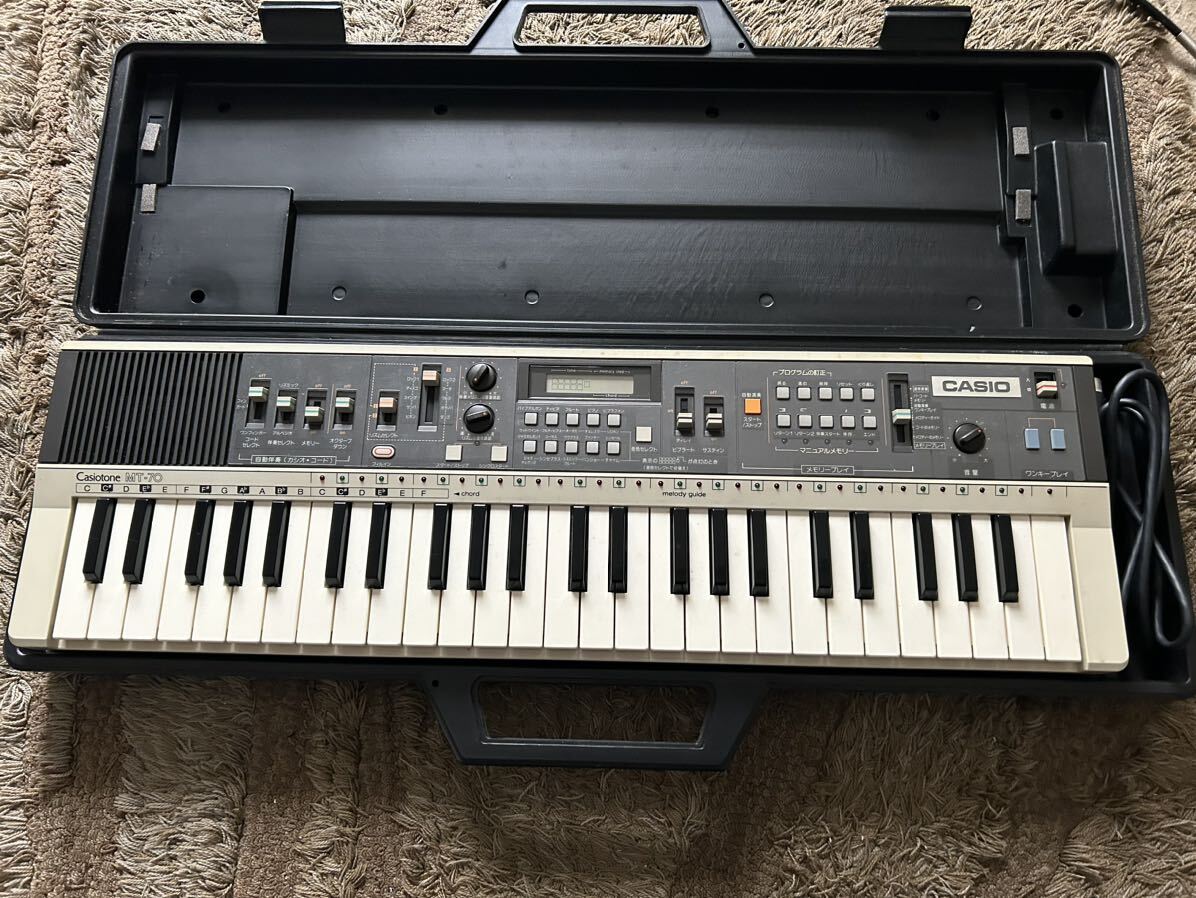 美品 Casiotone MT-70 電子ピアノ キーボード 安し ハードケース付