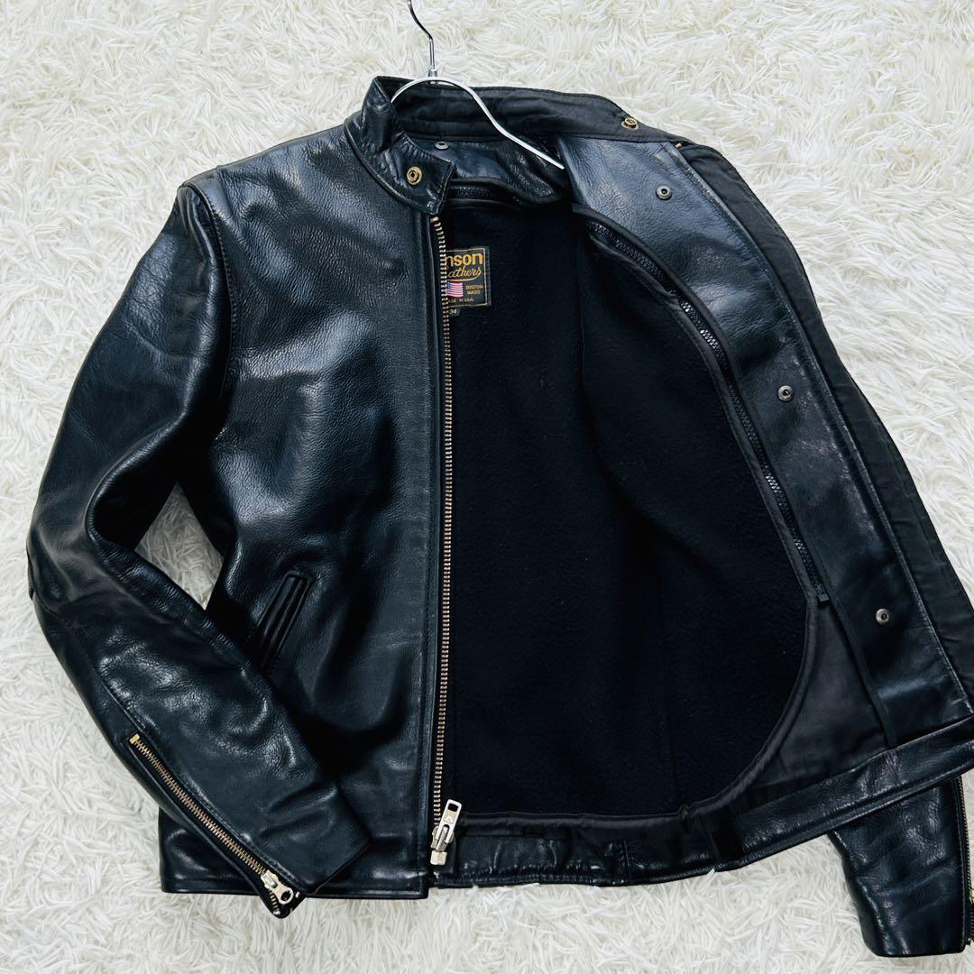 vansonシングルライダース34 VANSON バンソン MODEL BF SINGLE RIDERS JACKET シングル ライダース