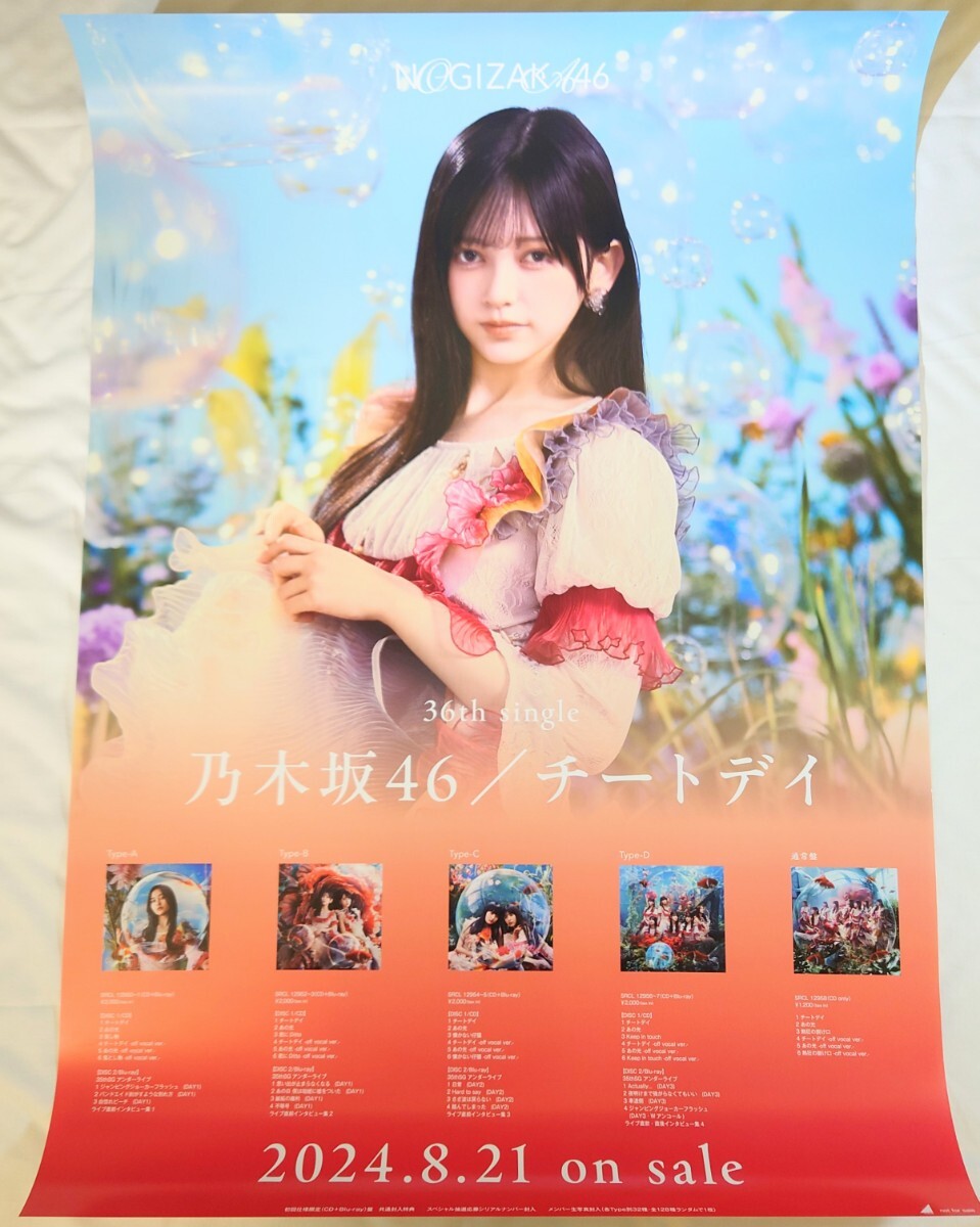 乃木坂46 B2ポスター チートデイ 真夏の全国ツアー 2024 大阪 集合
