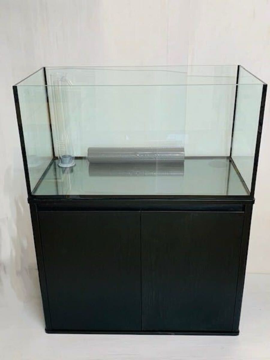 １セット　ブラック/ホワイト限定組み合わせ　オールガラス900オーバーフロー水槽 1セット ブラック/ホワイト限定組み合わせ オールガラス900