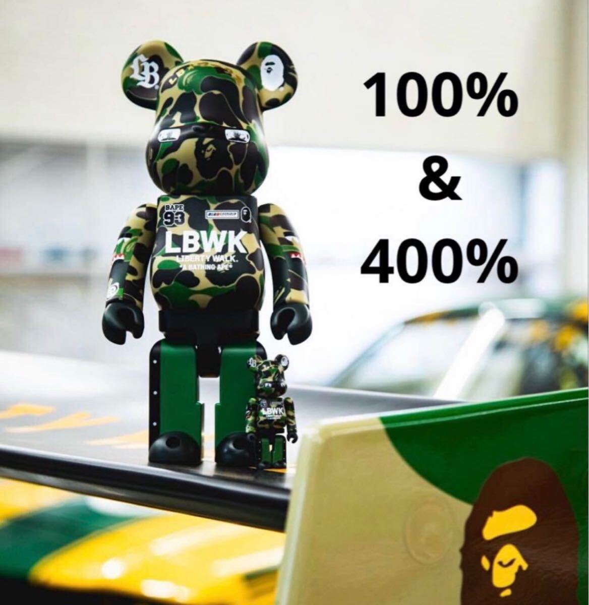 MEDICOM TOY - LBWK ベアブリック リバZ君 100%+400% LBWK ベアブリック リバZ君 100%+400%（LBWK ベアブリック リバZ