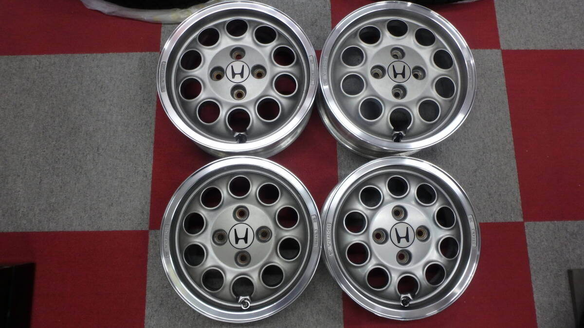 やや傷や汚れあり】当時物 HONDA ホンダ ビート 純正アルミ 13-4.5J + 