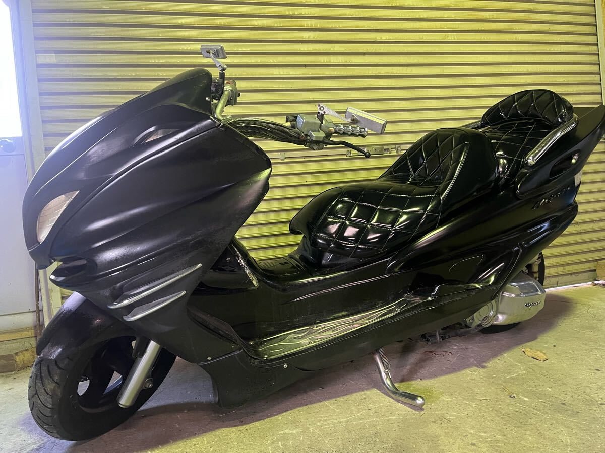 ヤマハ マジェスティ125 丸車 部品取り用 不動車 屋根下保管 ヤマハ