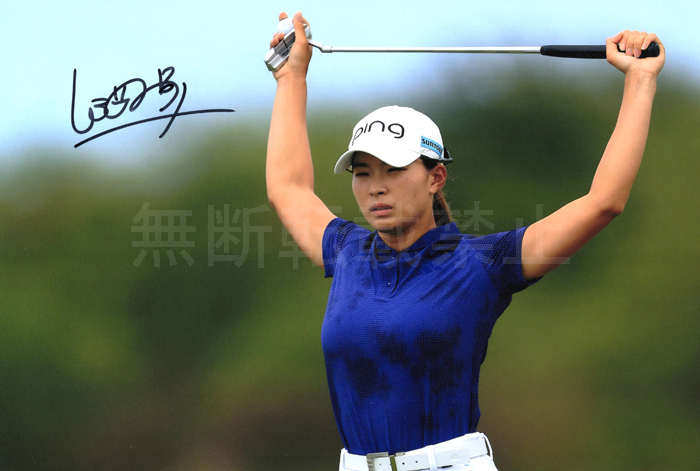 ☆渋野日向子 直筆サイン/写真 2019AIG全英女子オープン優勝