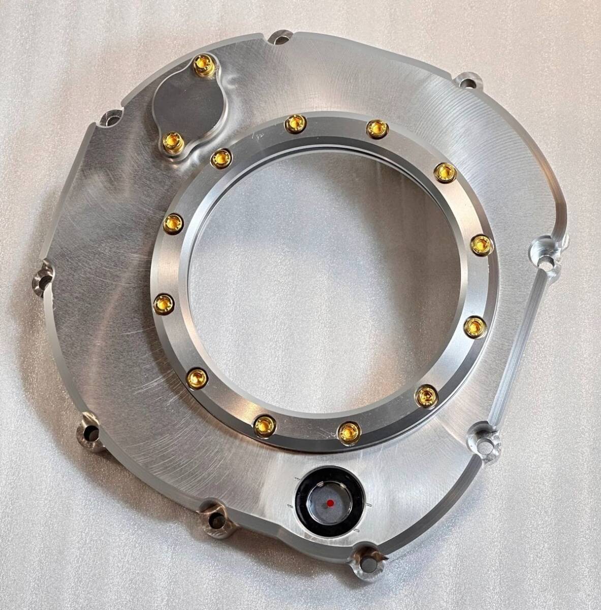 アルミビレット ゼファー1100/RS スケルトン クラッチカバー m580 CustomMind ゼファー1100アルミ削り出しスケルトンクラッチ