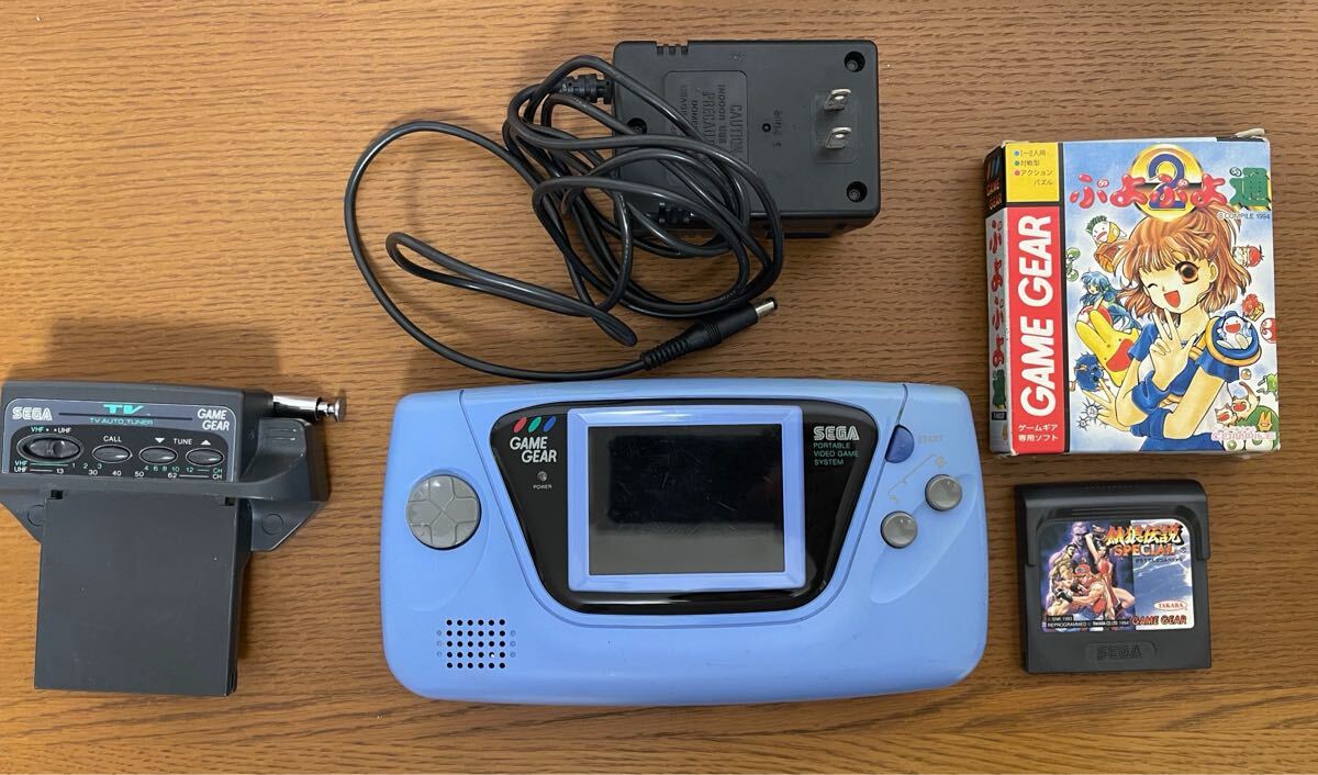 セガ ゲームギア 本体 ブラック ACアダプター付 動作未確認 ジャンク品