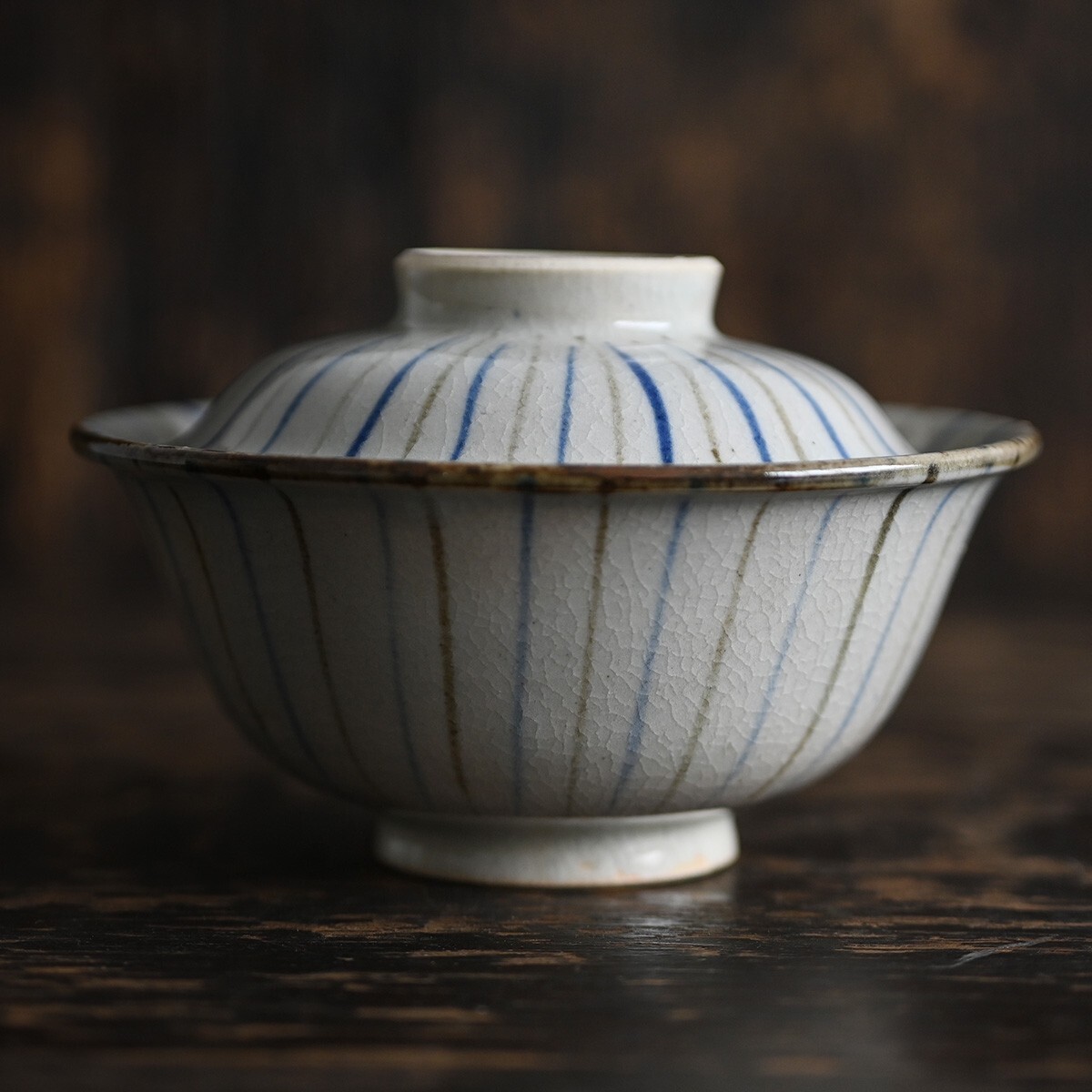 セール 麦藁手蓋付茶碗（江戸末期） 麦藁手蓋付茶碗（江戸末期）
