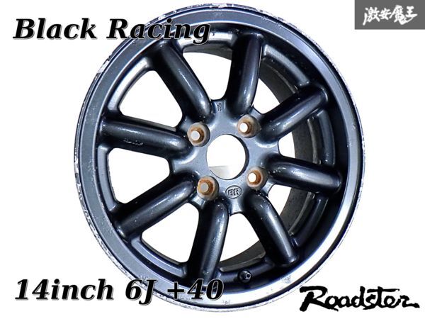 ブラックレーシング 14x6J 4H ＋40 PCD：100（Yahoo