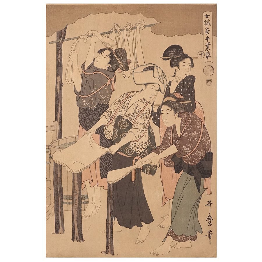 浮世絵本物、春画喜多川歌麿筆喜多川歌麿 春雨秋聲 春画 画像・写真