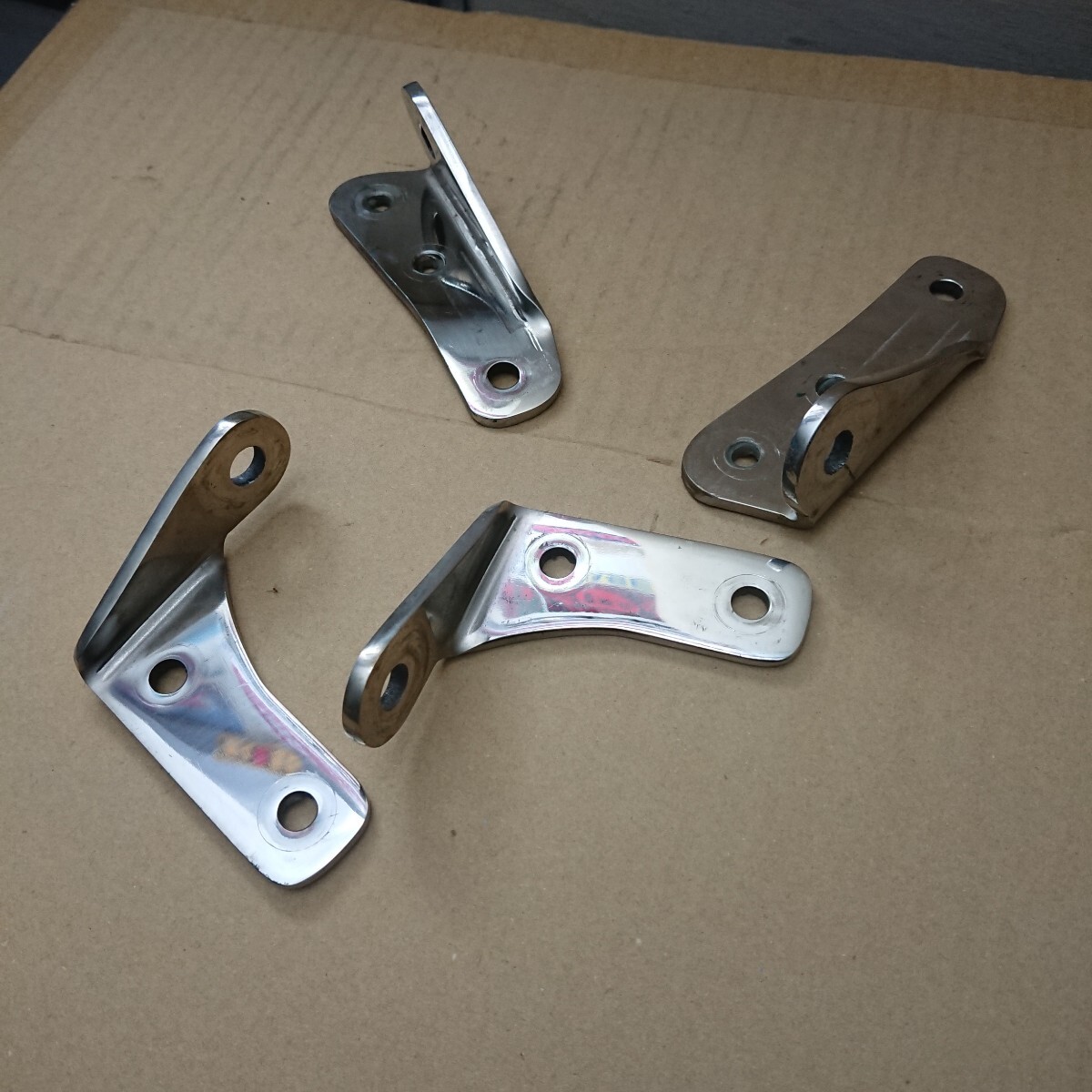 レトロ 当時物 首長メタル パイプブラケット 19パイ デコトラ | ハイロジック 首長ブラケット(ゲンコ)片25mm ステンレス